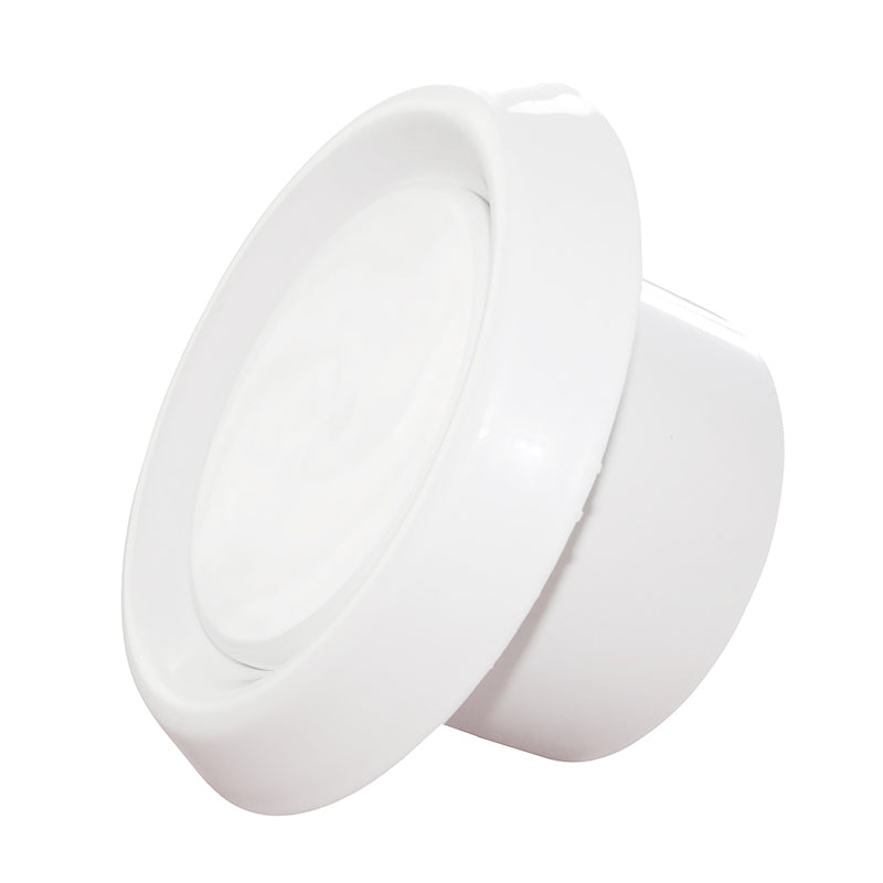 White Anemostat Intake Ceiling Valve, 125mm