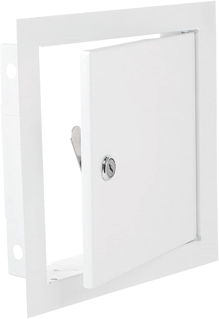 Lockable White Access Panel Service Door, 200mm x 200mm