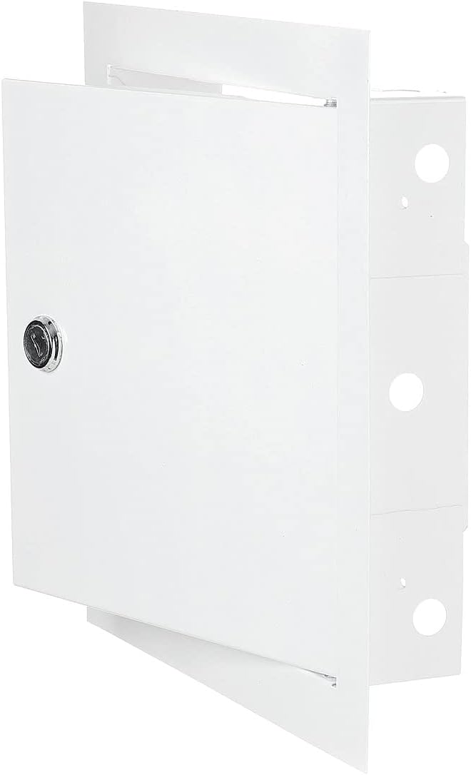 Lockable White Access Panel Service Door, 400mm x 400mm