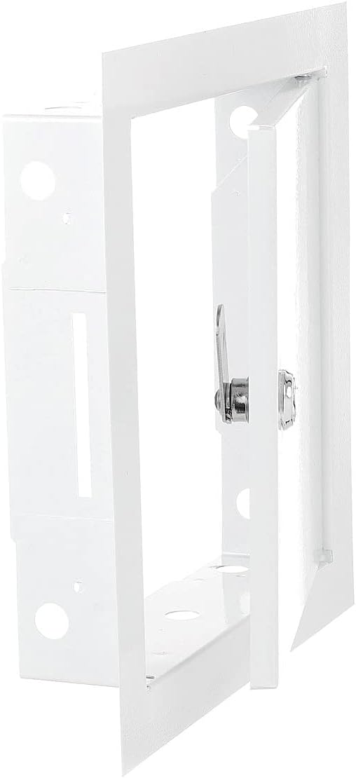 Lockable White Access Panel Service Door, 200mm x 200mm