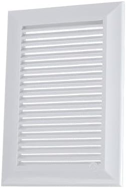 White Duo Smart Louvre Vent with Fly Mesh, 90mm x 240mm