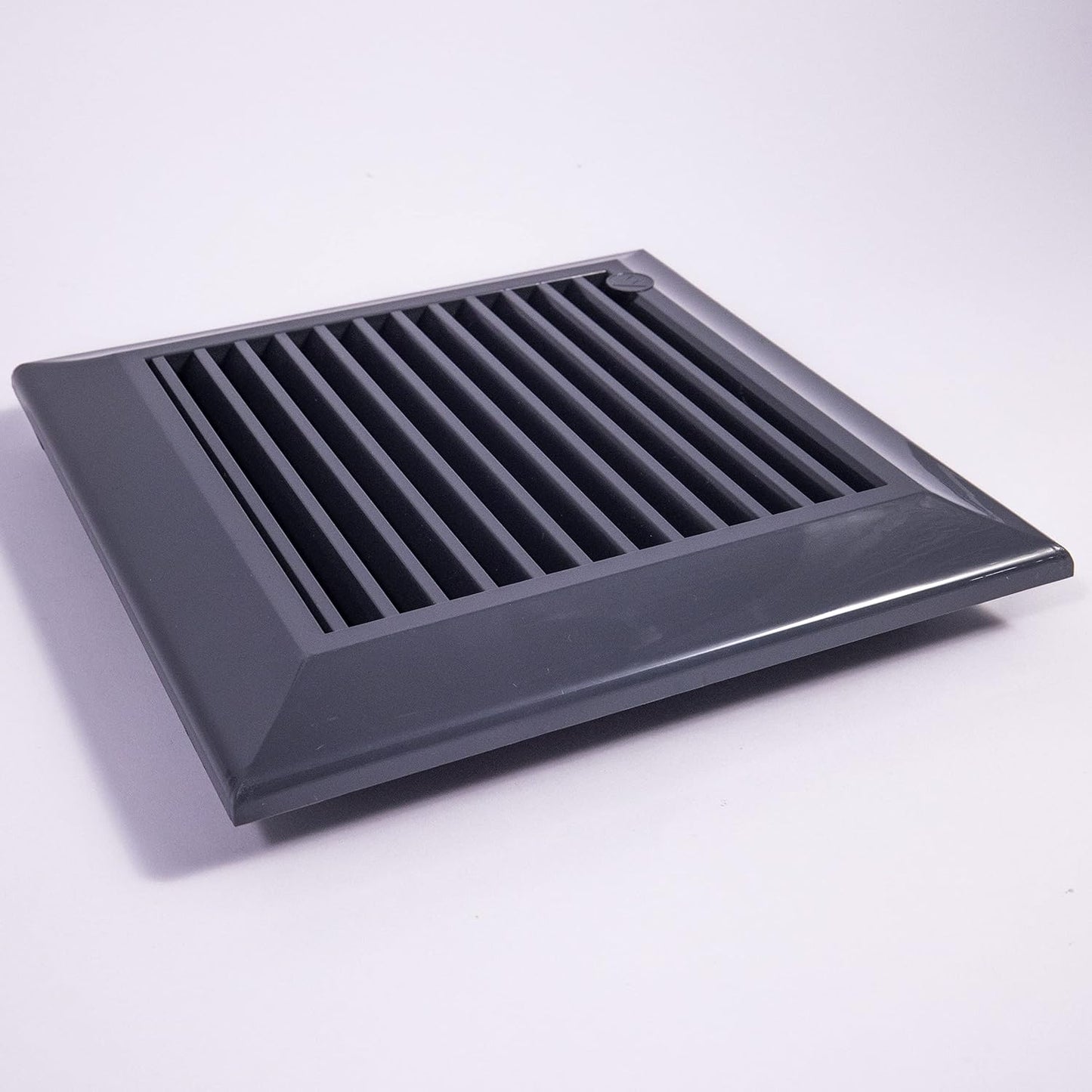 Grey Duo Smart Louvre Vent with Fly Mesh, 140mm x 210mm