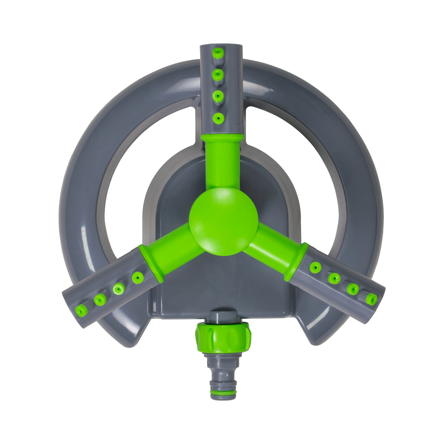 3-Arm Rotating Garden Sprinkler, Green & Grey