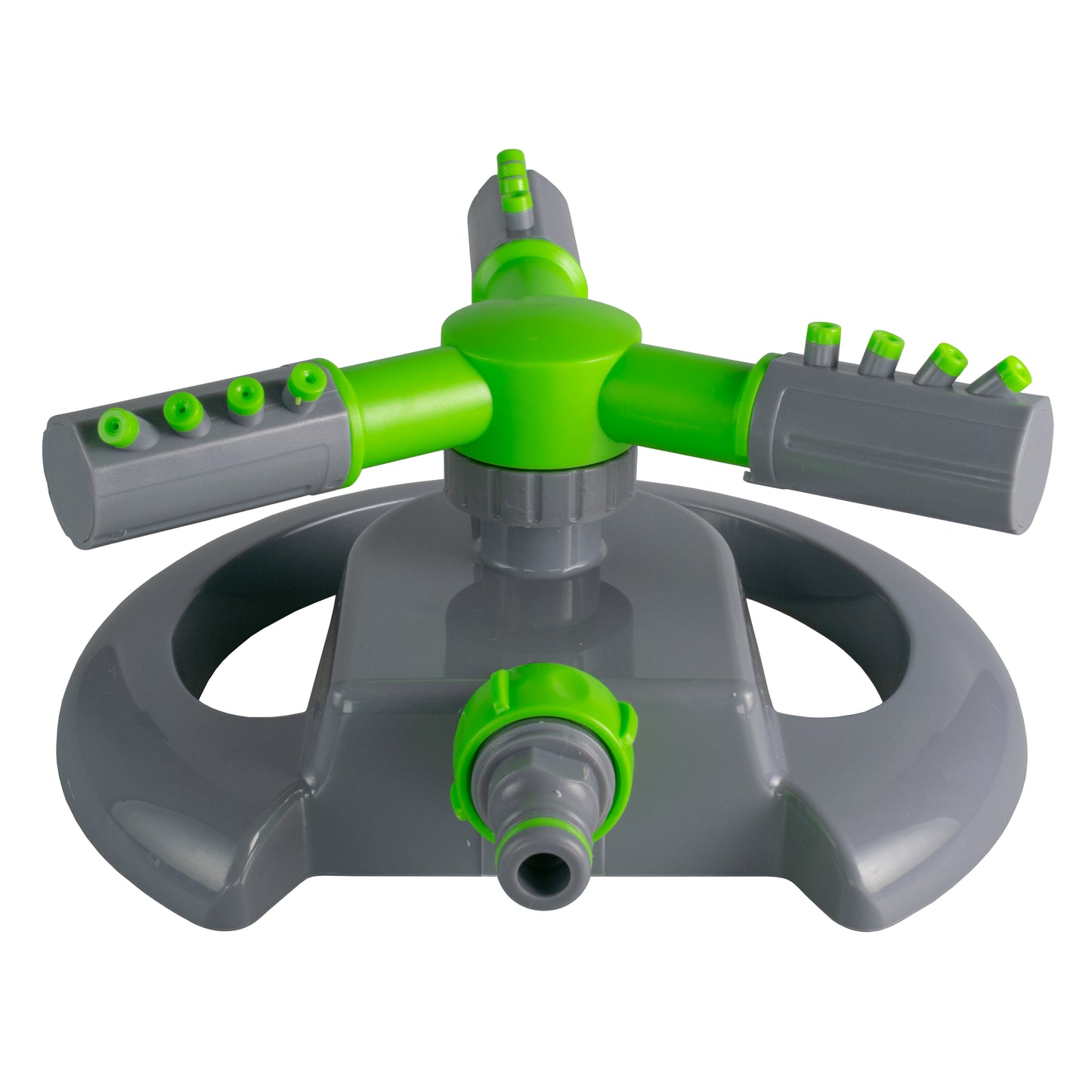 3-Arm Rotating Garden Sprinkler, Green & Grey
