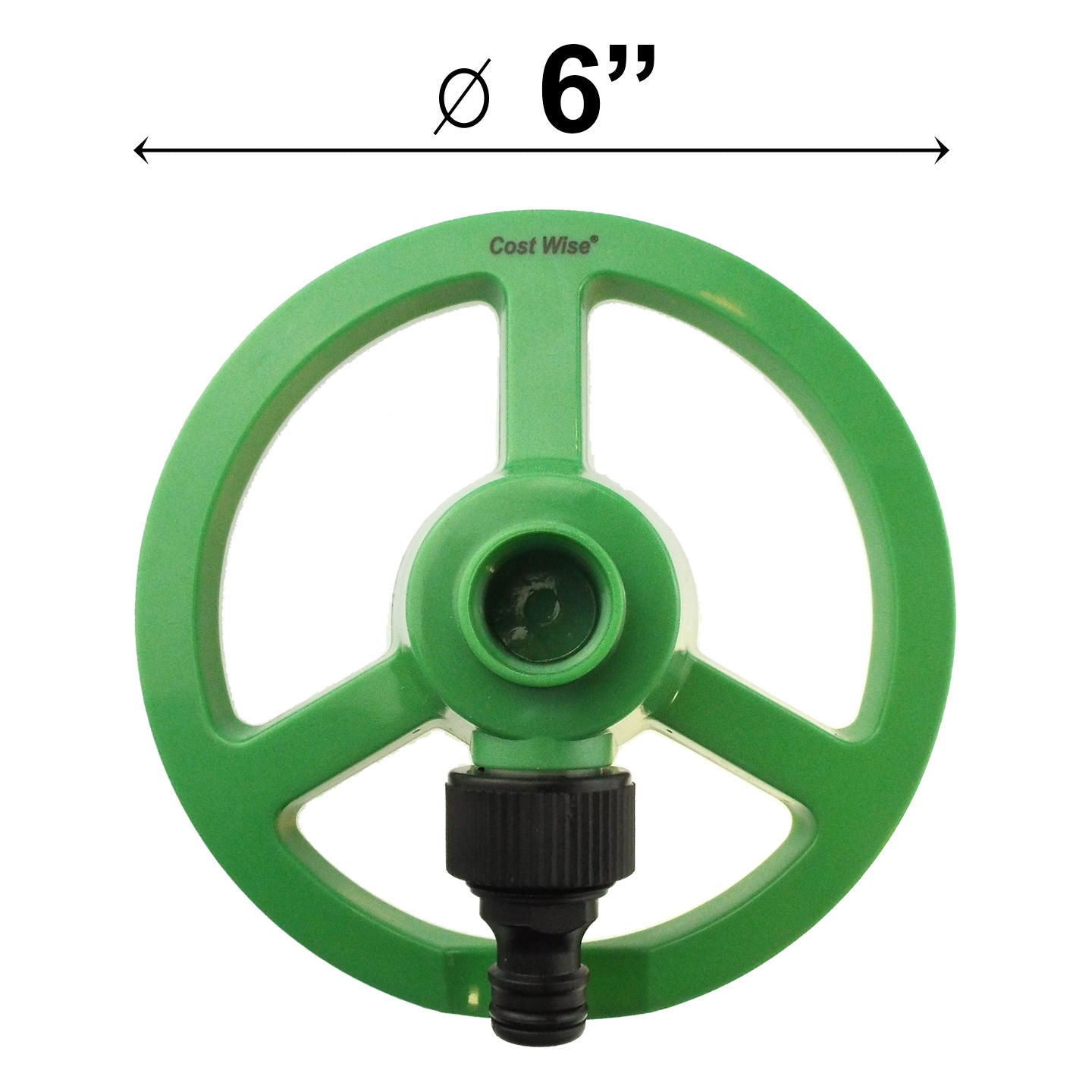 3-Arm Rotating Garden Sprinkler, Green