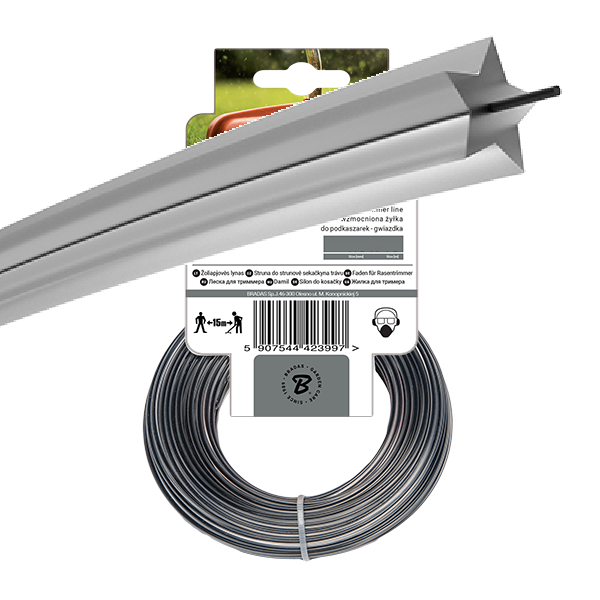 50m Dual Star Ripper Trimmer Line, 2.7mm