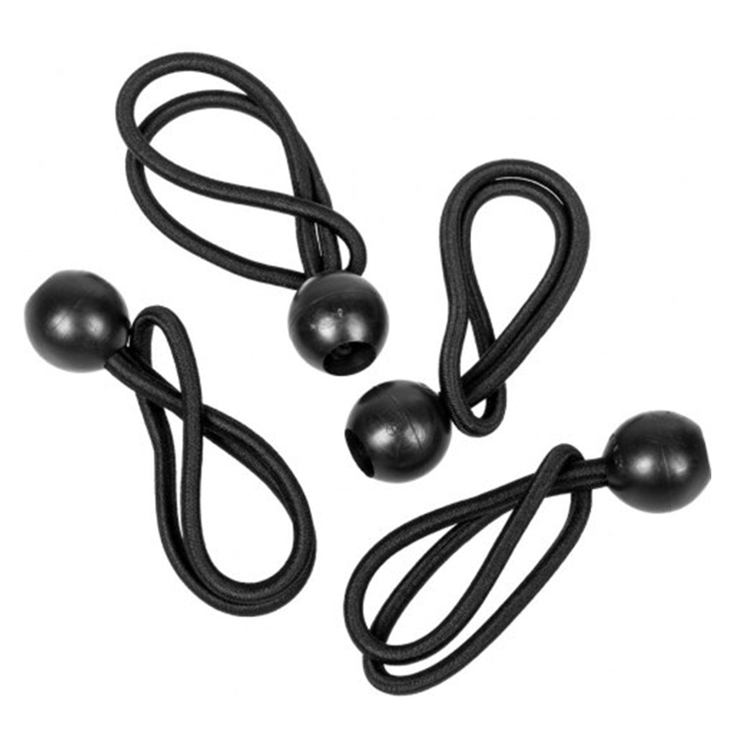 Black Bungee Balls 4"