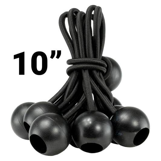 Black Bungee Balls 10"