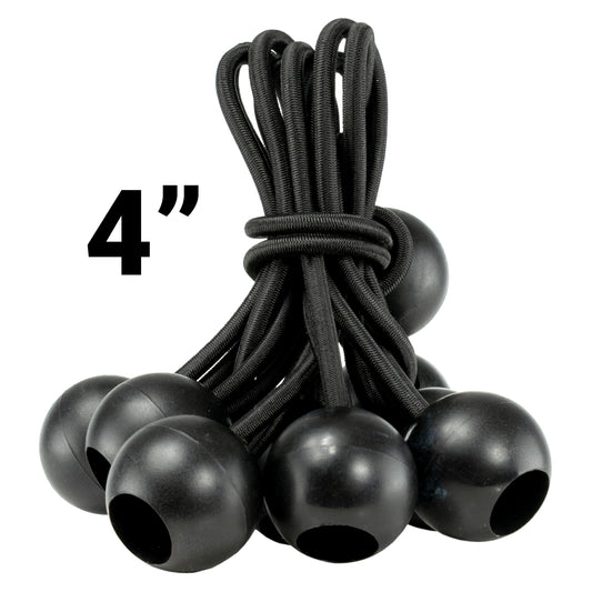 Black Bungee Balls 4"
