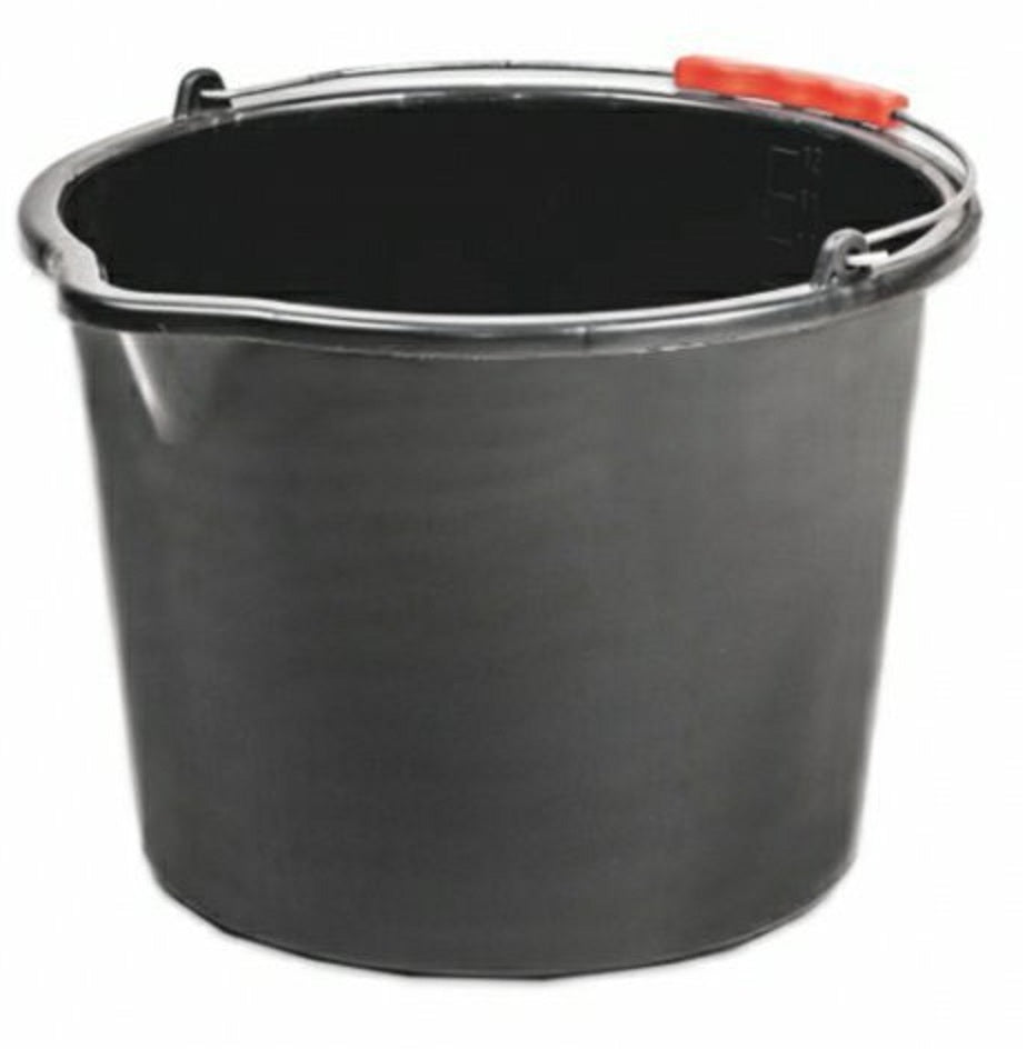 Black Multipurpose Bucket with Handle, 20 Litres
