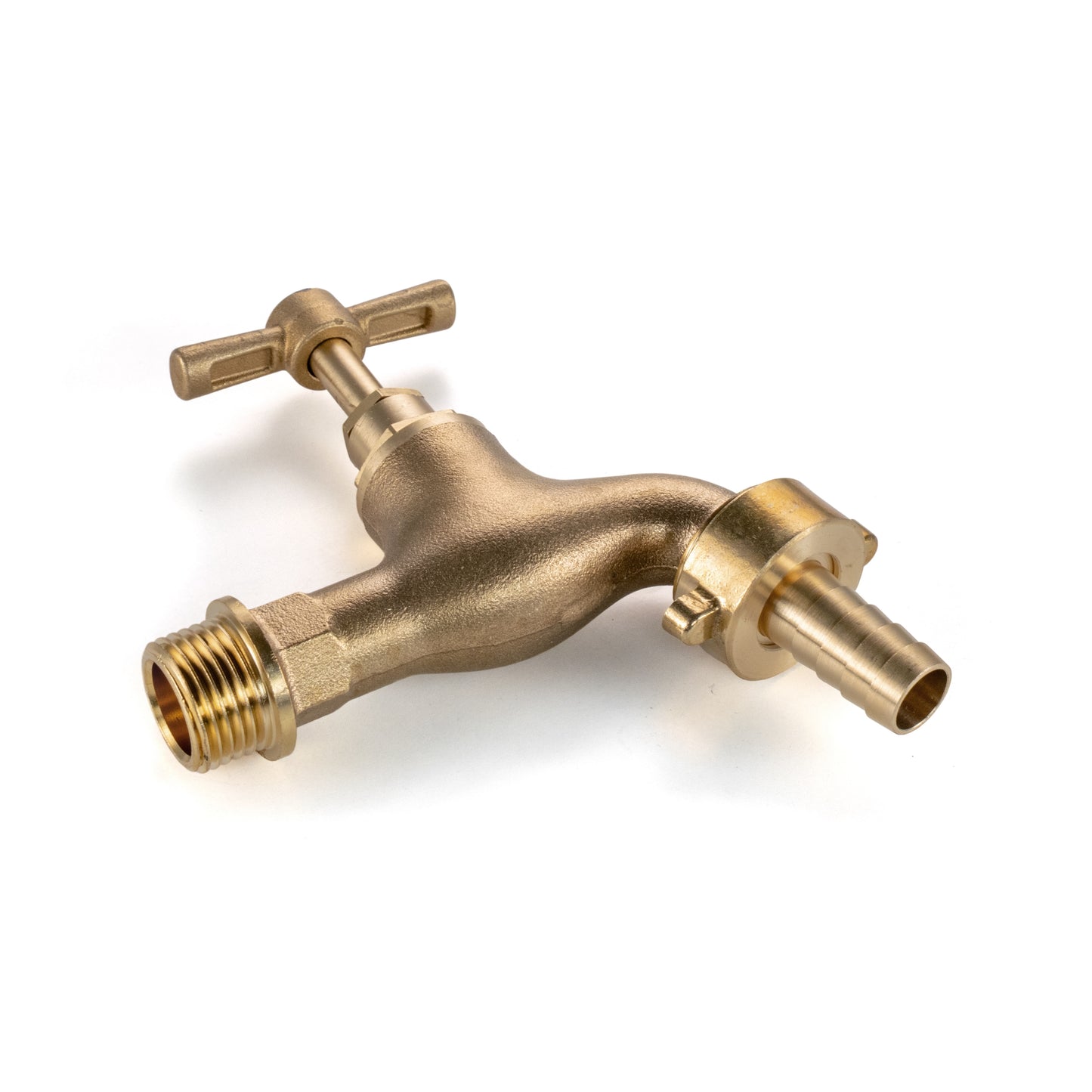 Brass Barbed Single Turn Bib Tap, 3/4" BSP