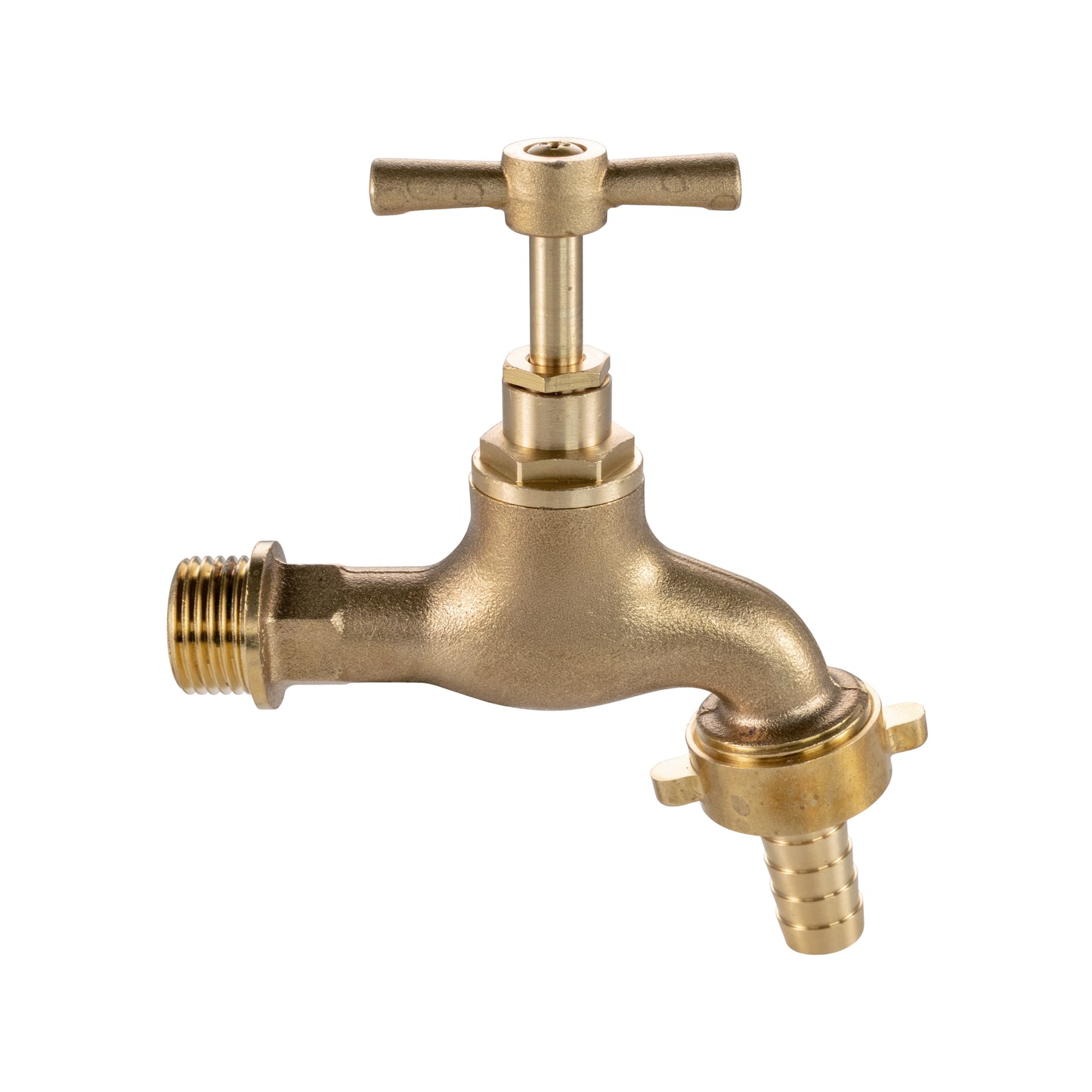 Brass Barbed Single Turn Bib Tap, 3/4" BSP