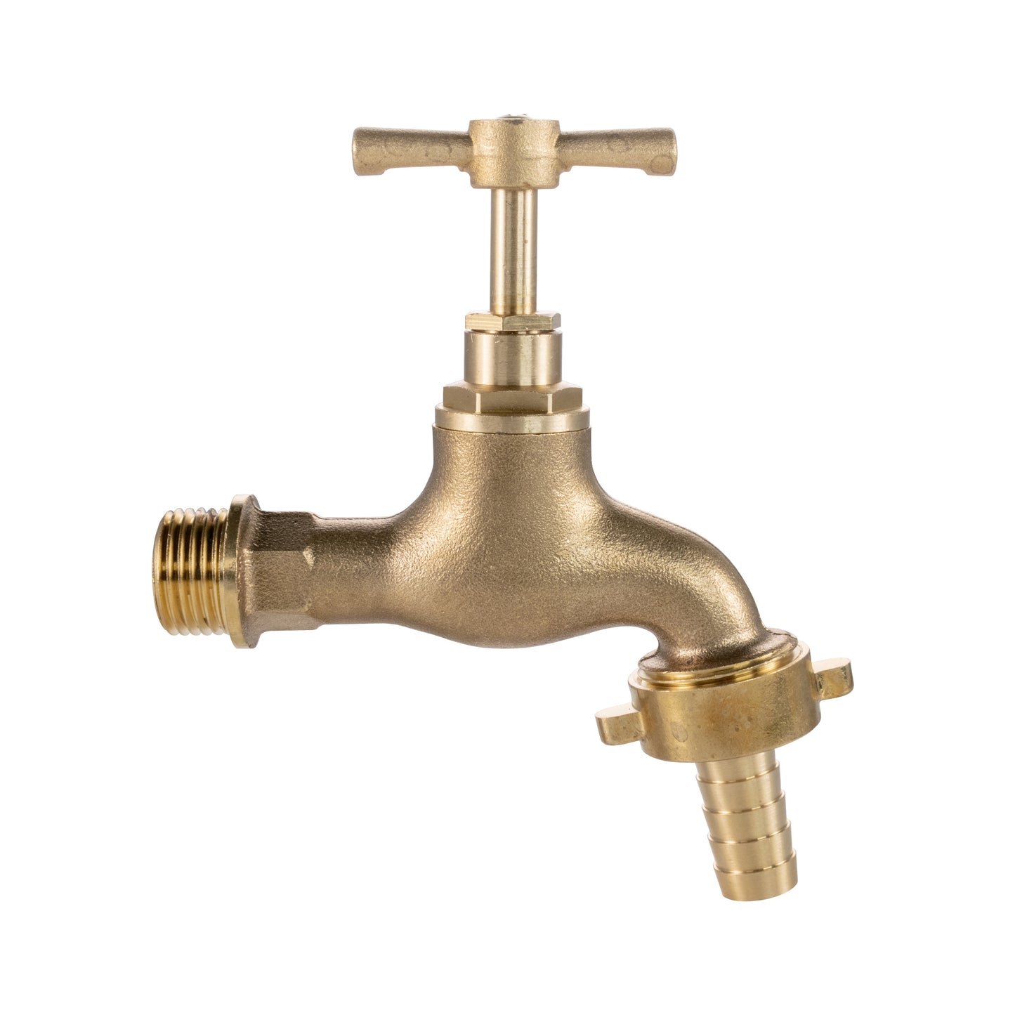 Brass Barbed Single Turn Bib Tap, 3/4" BSP