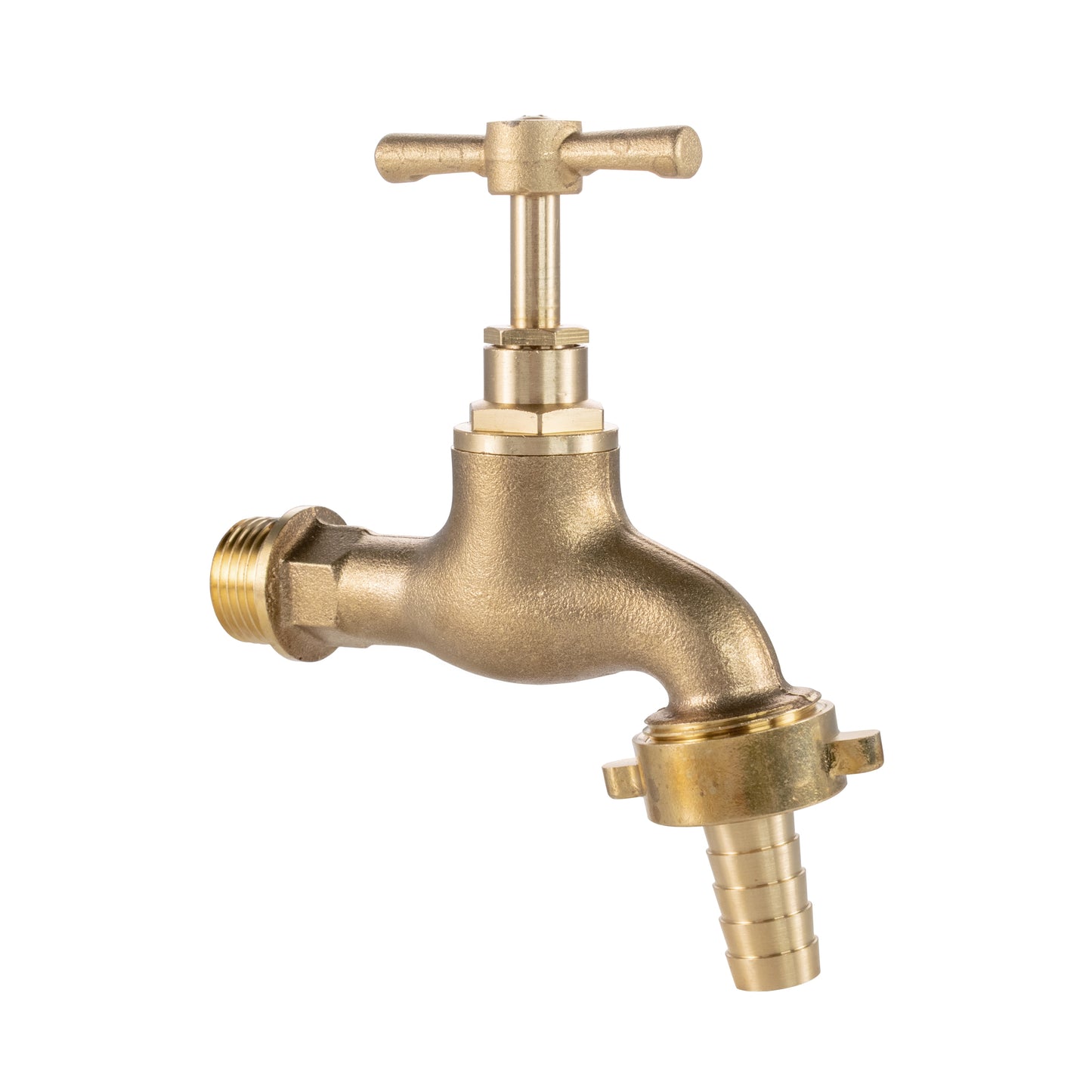 Brass Barbed Single Turn Bib Tap, 3/4" BSP