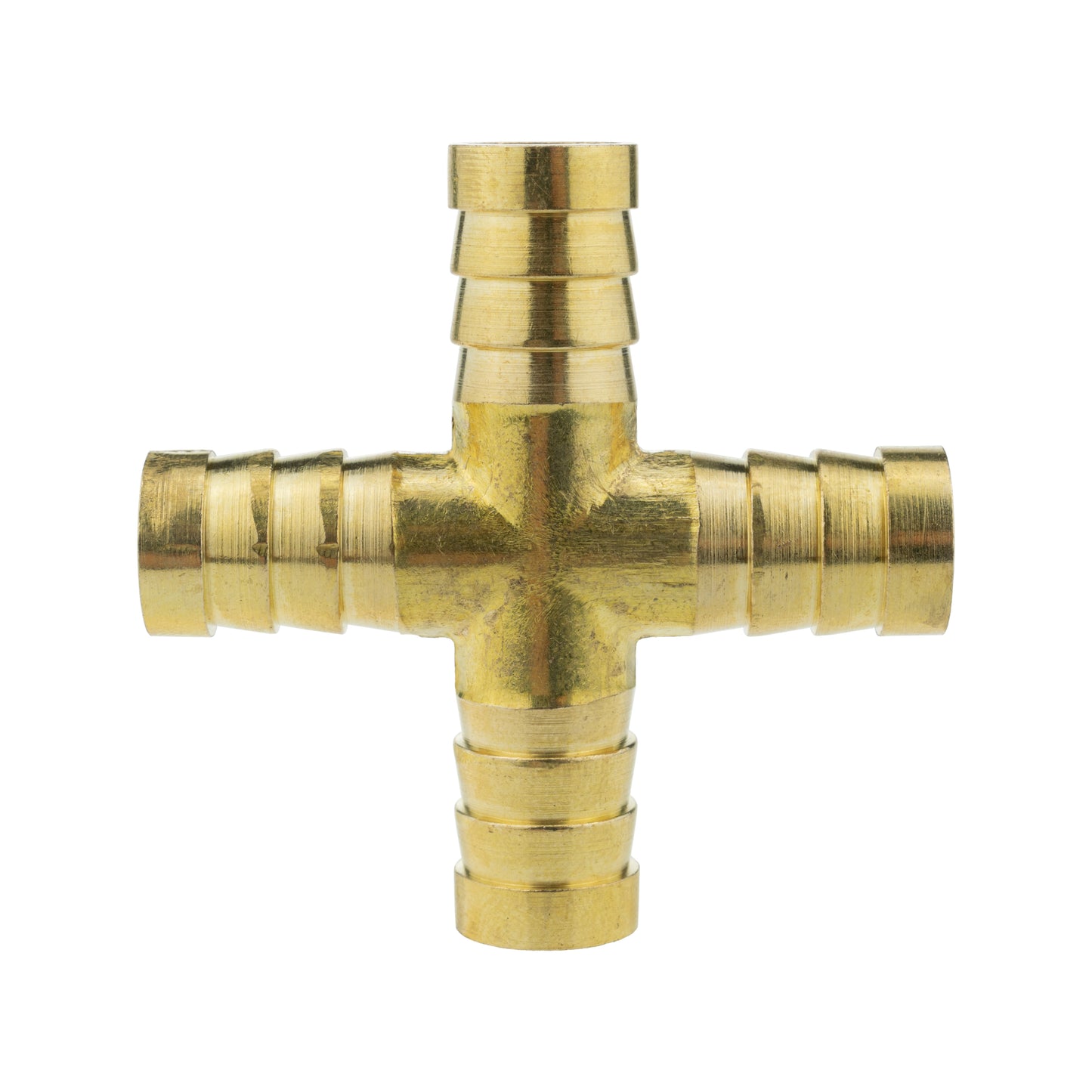 Brass 4-way Cross Splitter, 12mm
