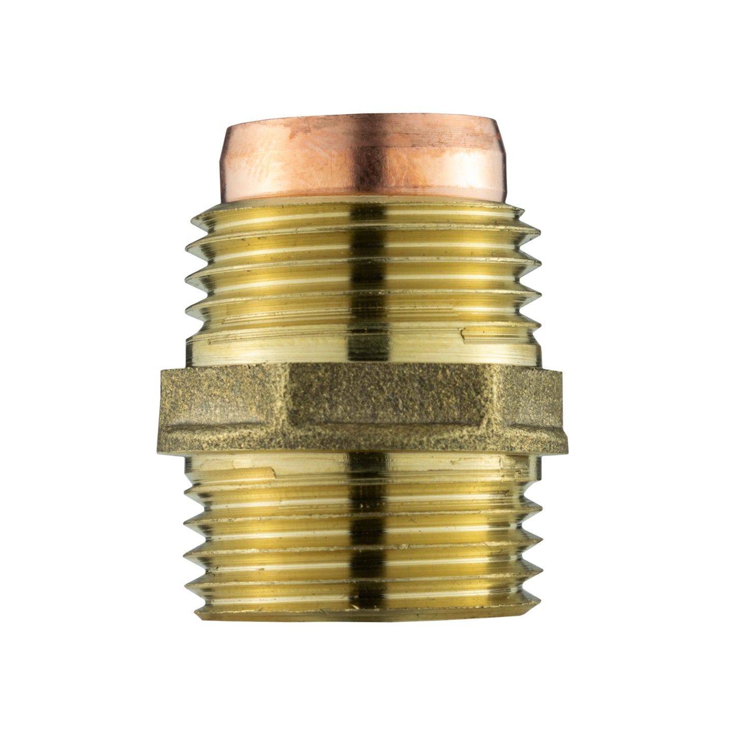 Brass Compression Adapter for 15mm Copper Piping, 1/2"