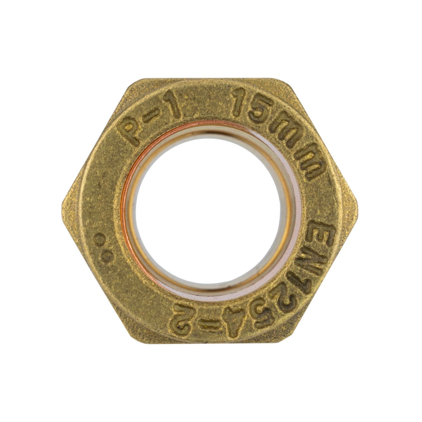 Brass Compression Adapter for 15mm Copper Piping, 1/2"