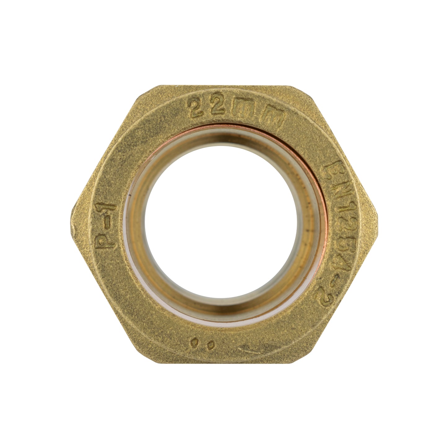 Brass Compression Adapter for 22mm Copper Piping, 3/4"