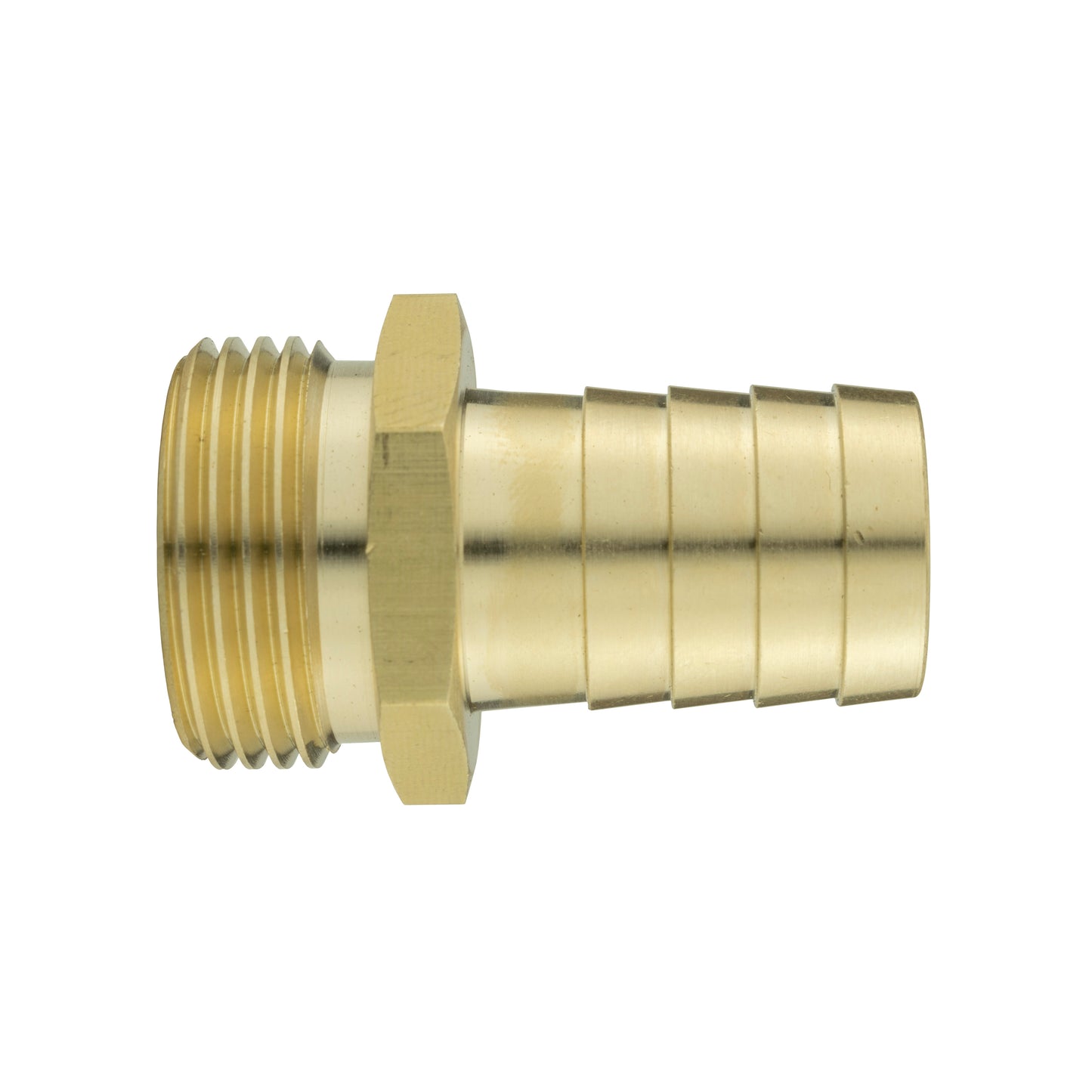 Brass 19mm Barbed Joiner with 3/4" BSP Male Thread