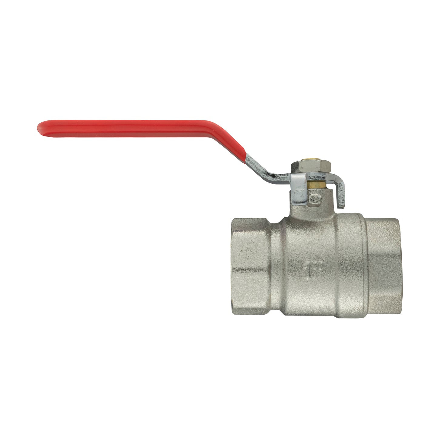 Female Nickel Plated Brass Lever Valve, 1"