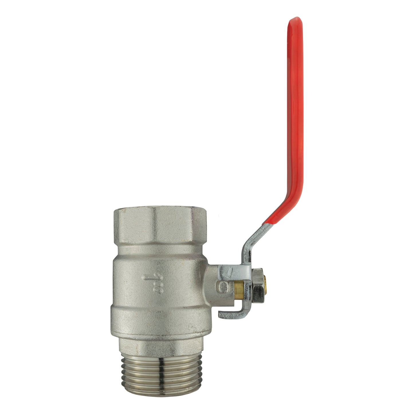 Male to Female Nickel Plated Brass Lever Valve, 1"