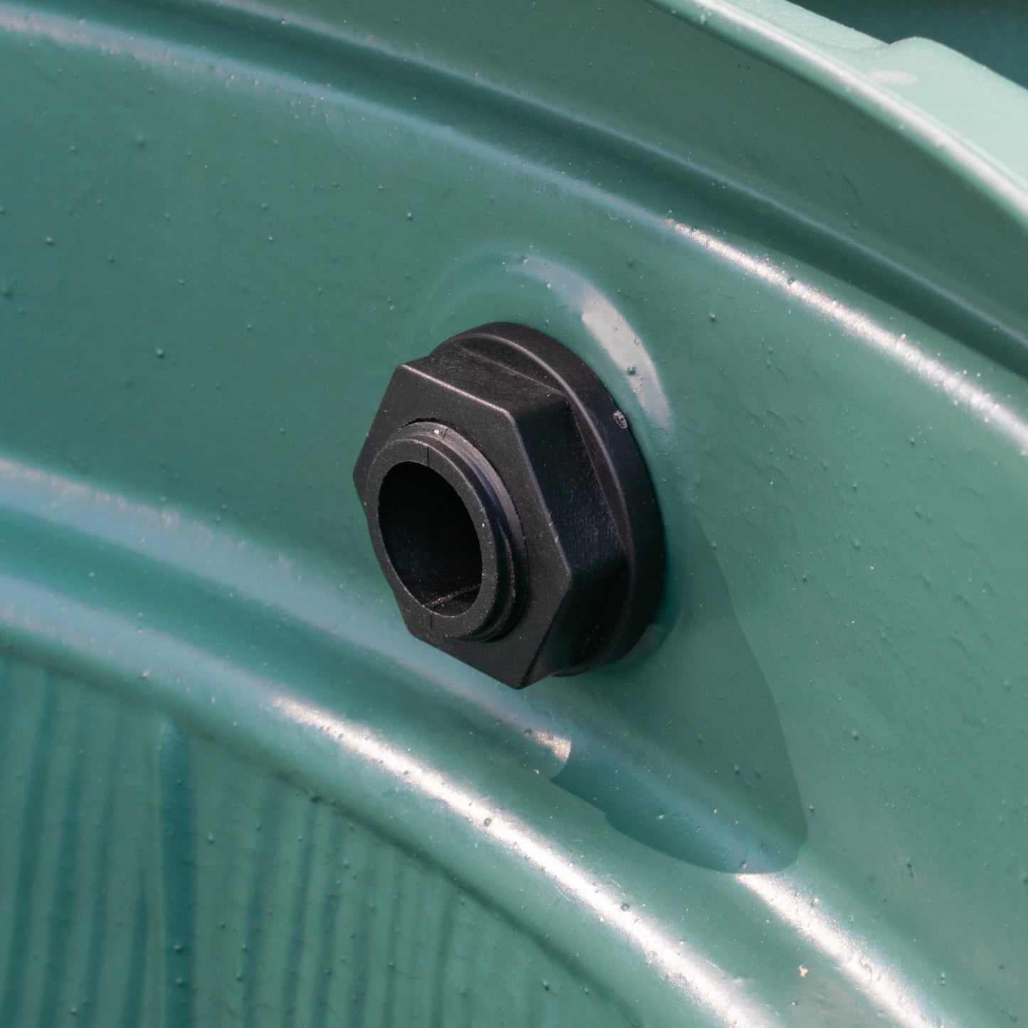 Water Butt 90° Overflow Elbow with Nut & Washer, 1"