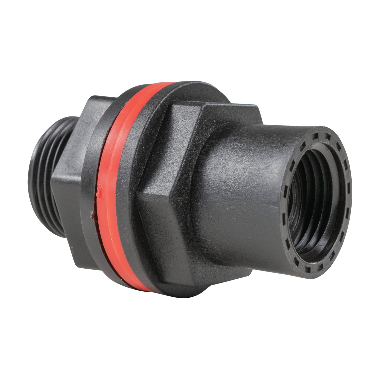 Water Butt Tank Adapter, 3/4" BSPM to 1/2" BSPF