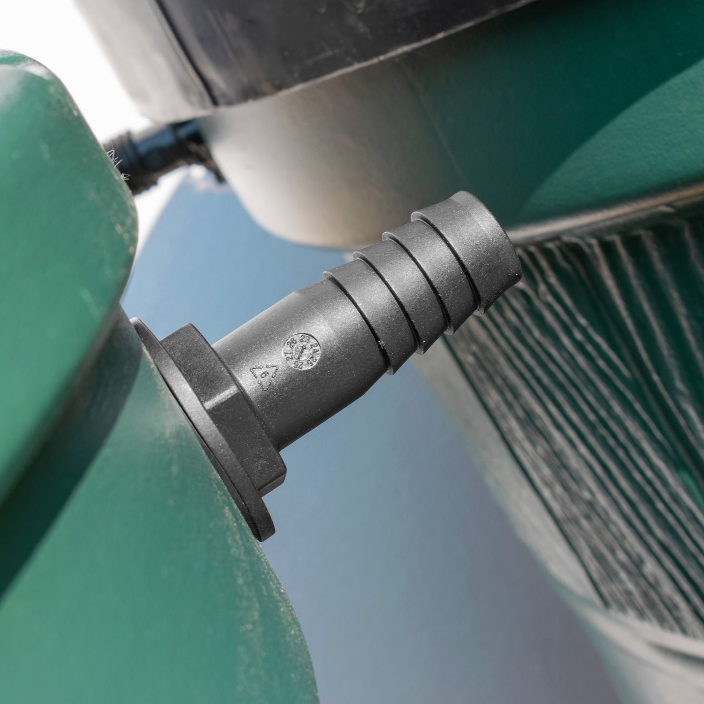 Water Butt Overflow Adapter with Nut & Washer, 1/2"