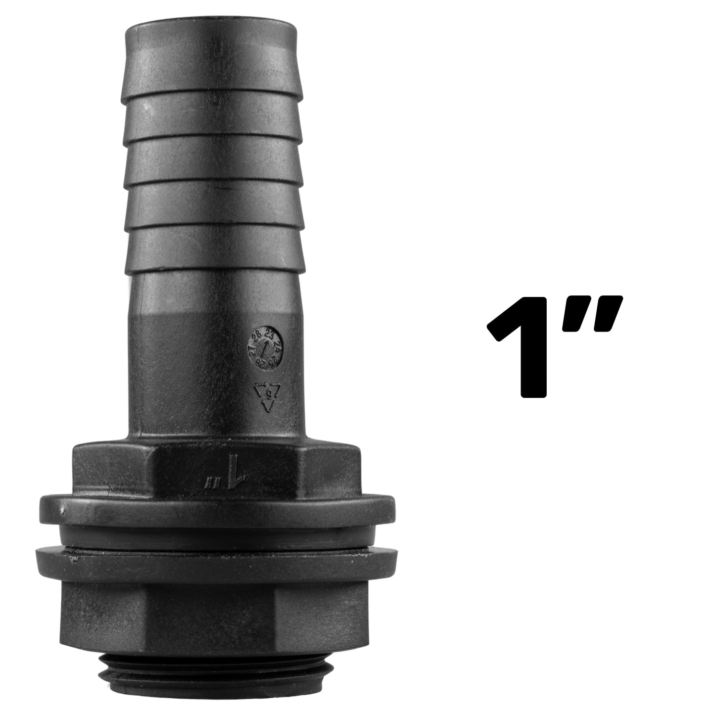 Water Butt Overflow Adapter with Nut & Washer, 1"