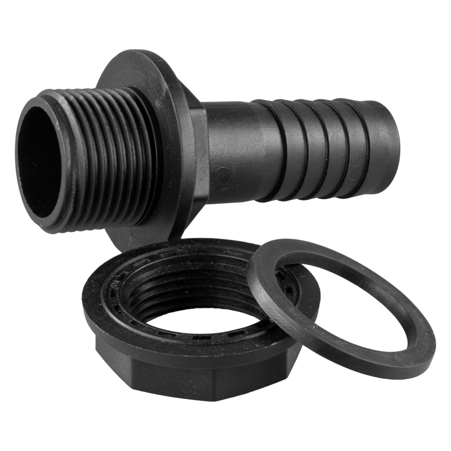 Water Butt Overflow Adapter with Nut & Washer, 1"