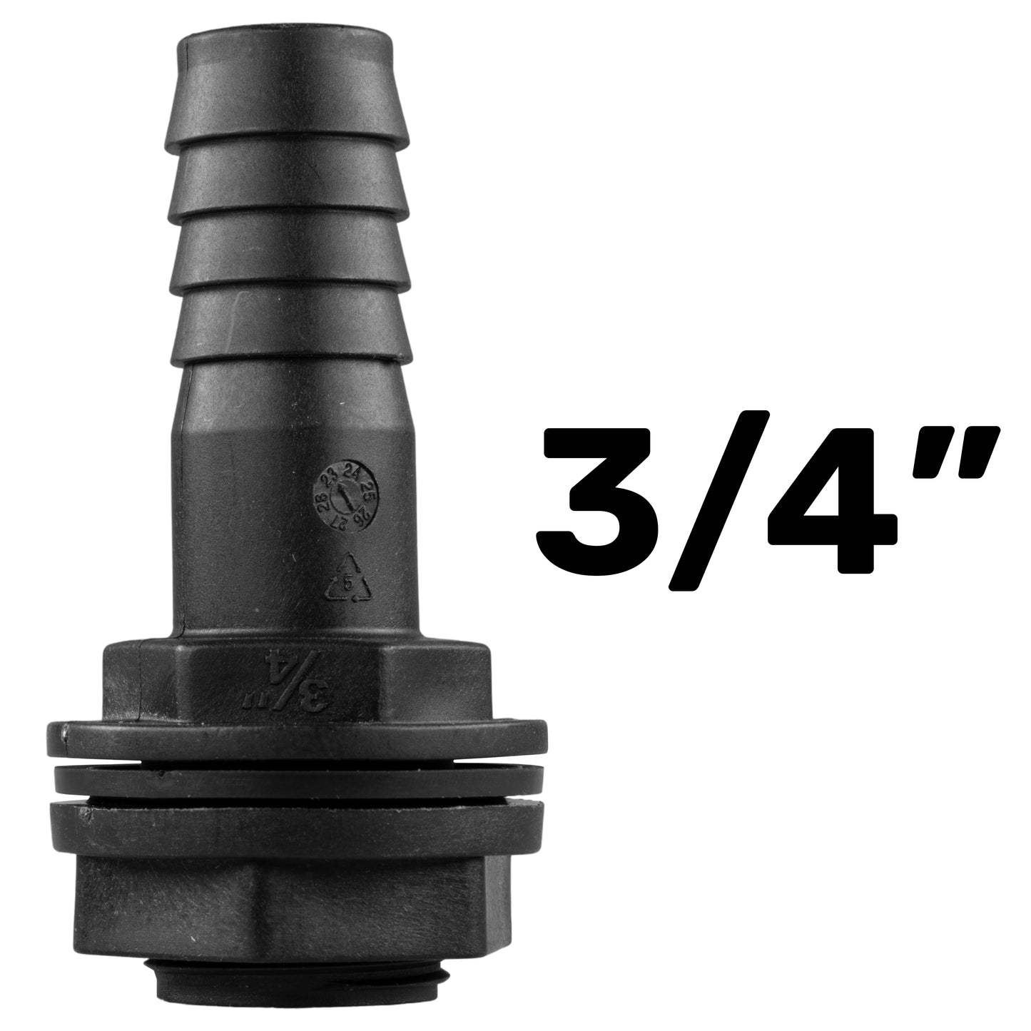Water Butt Overflow Adapter with Nut & Washer, 3/4"