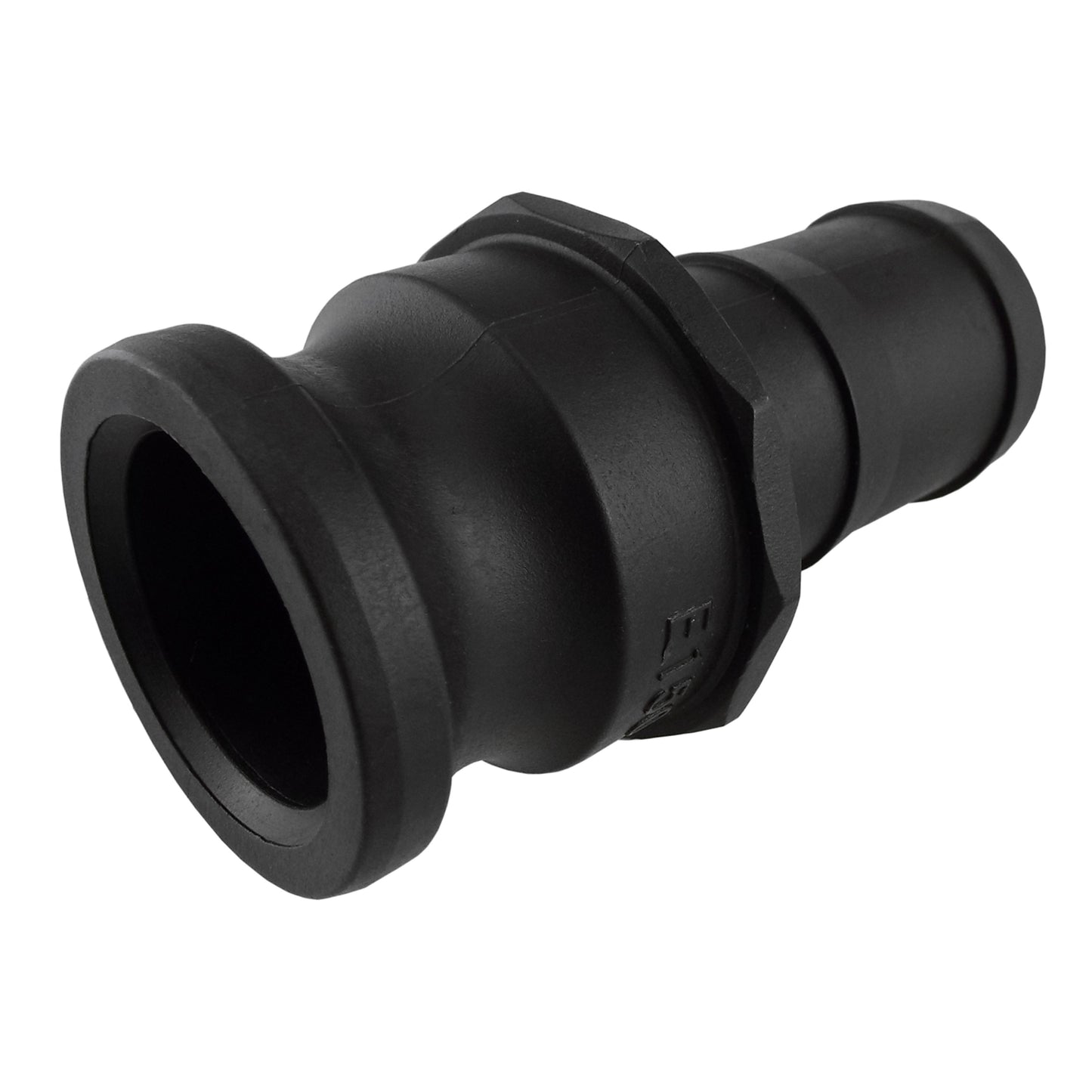 Type E Camlock Pipe Connector, 2" - 3/4" Barb