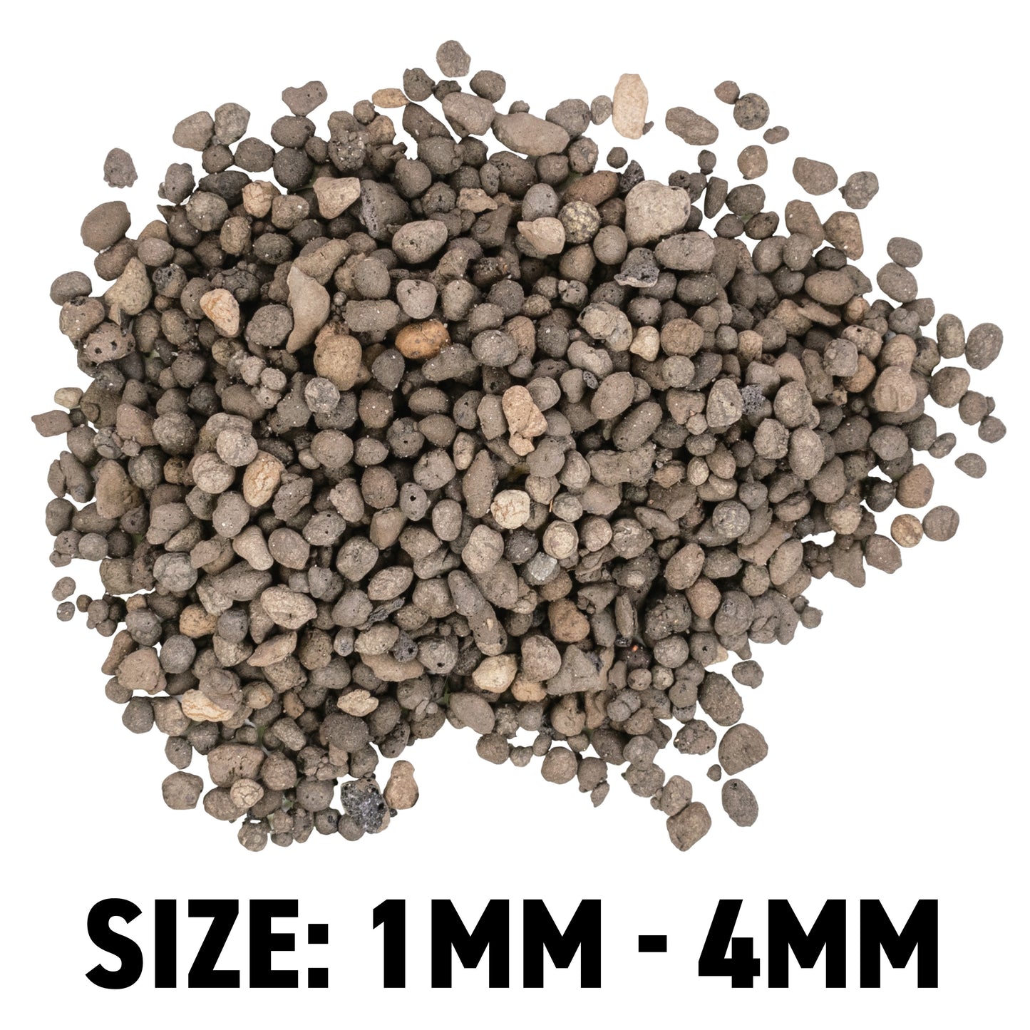 Clay Hydroponic Aggregate Pebbles, 1mm - 4mm
