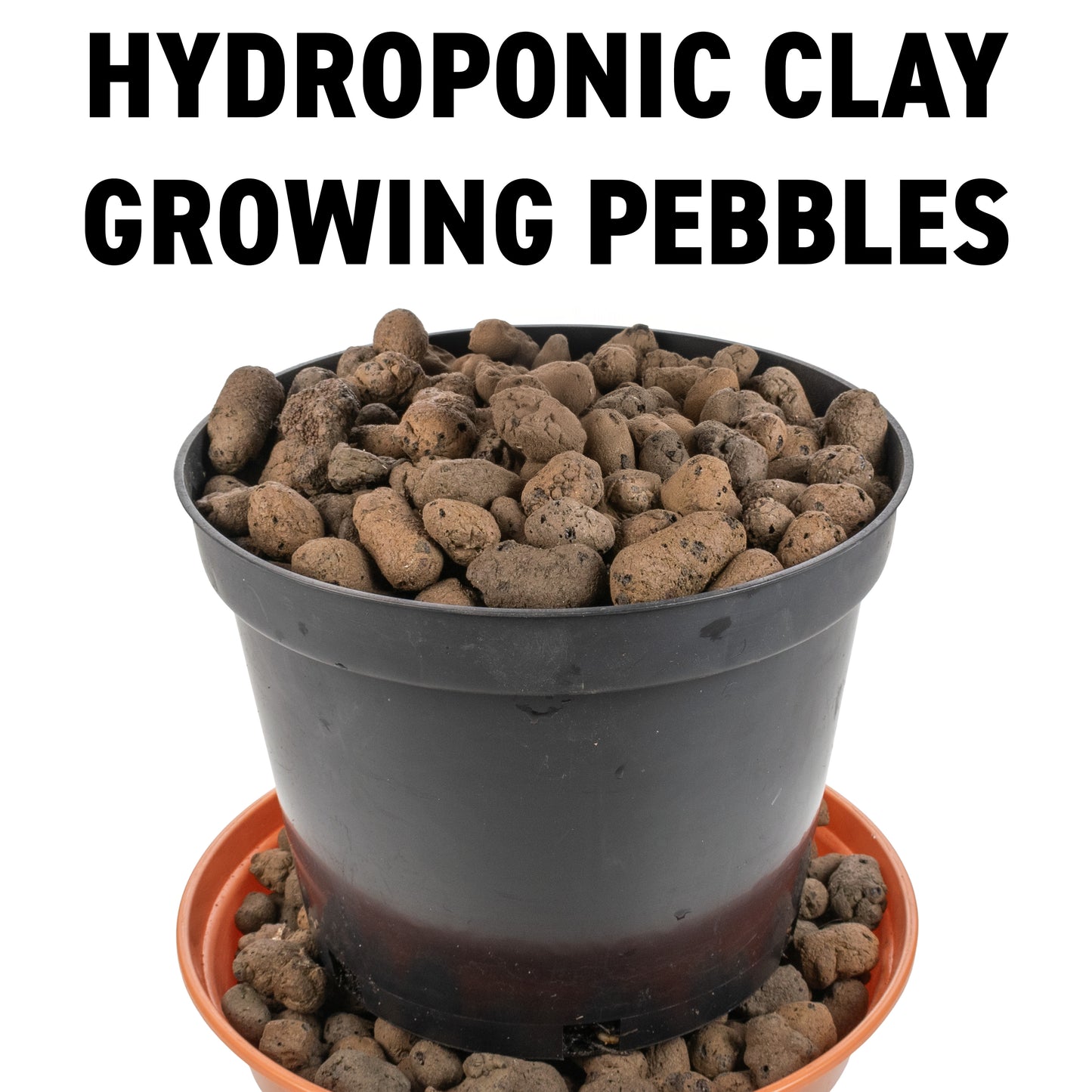Clay Hydroponic Aggregate Pebbles, 8mm - 16mm
