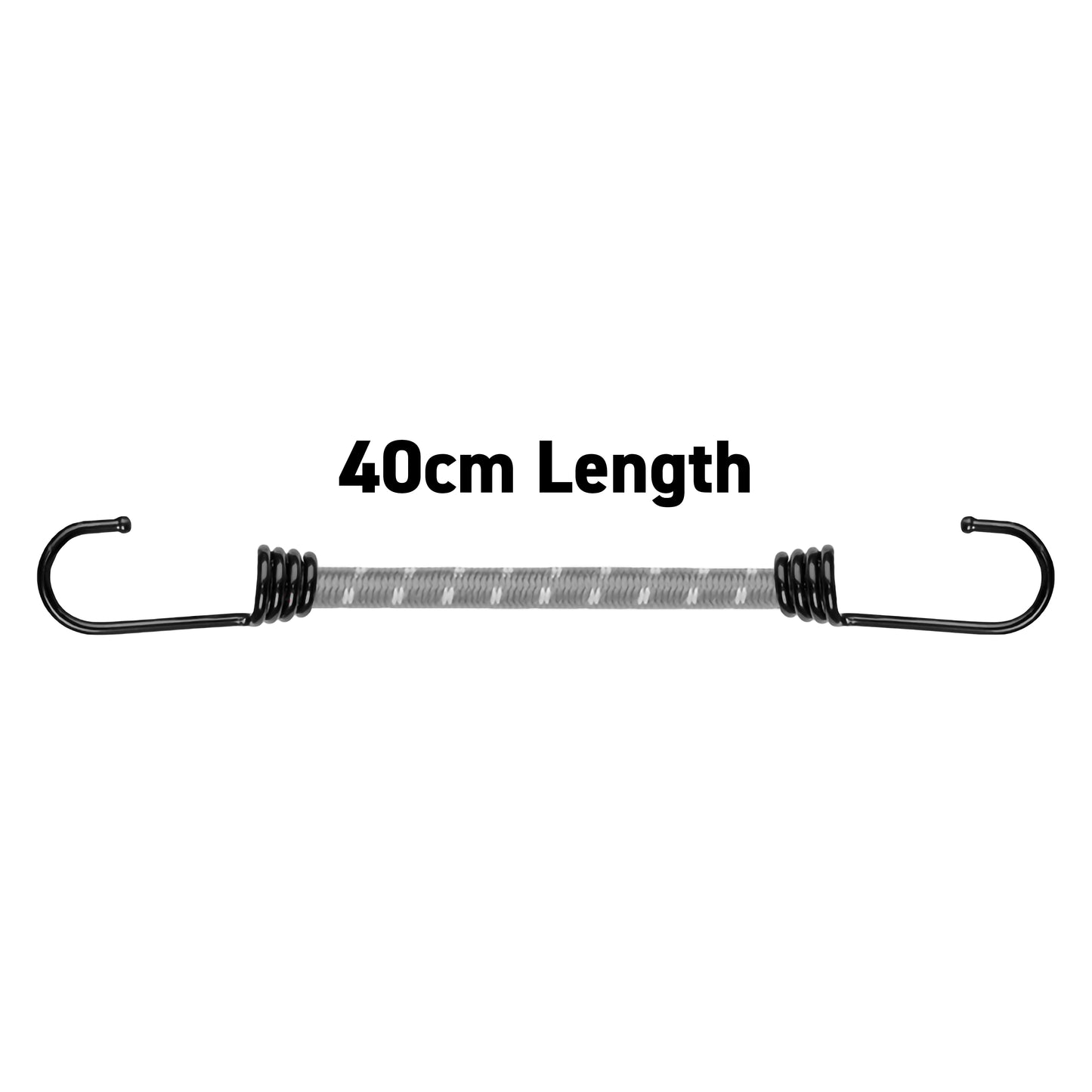 Bungee Loop with Metal Hooks, 40cm
