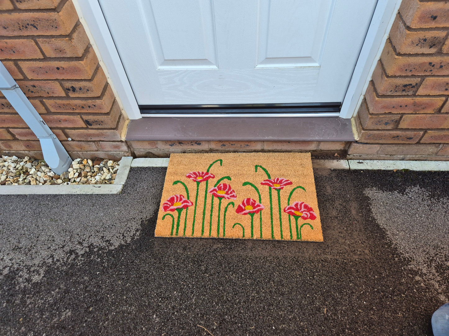 Coir Doormat, 60cm x 40cm - 'Poppy'