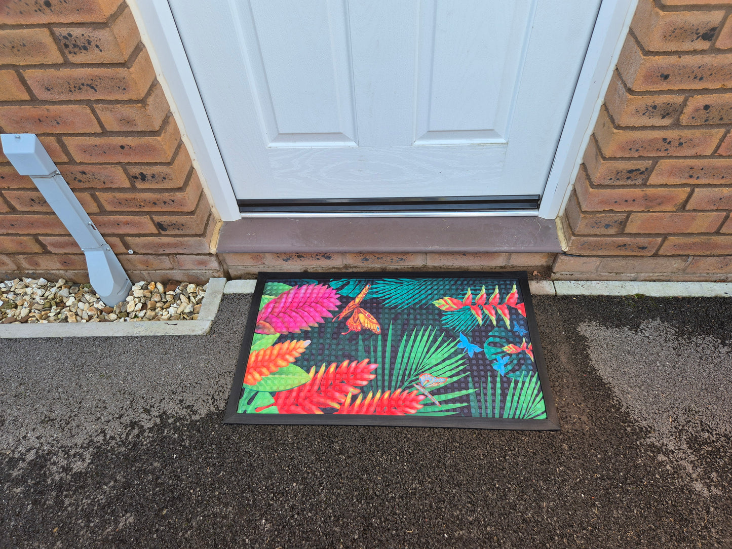 3D Embossed Doormat, 75cm x 45cm - Butterflys