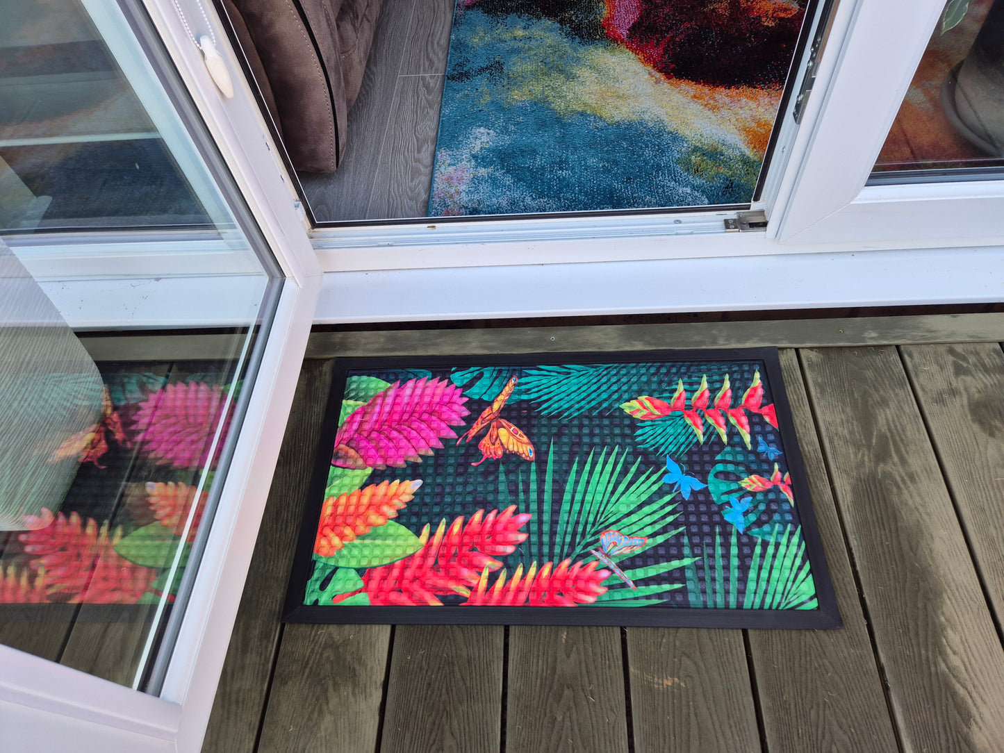 3D Embossed Doormat, 75cm x 45cm - Butterflys