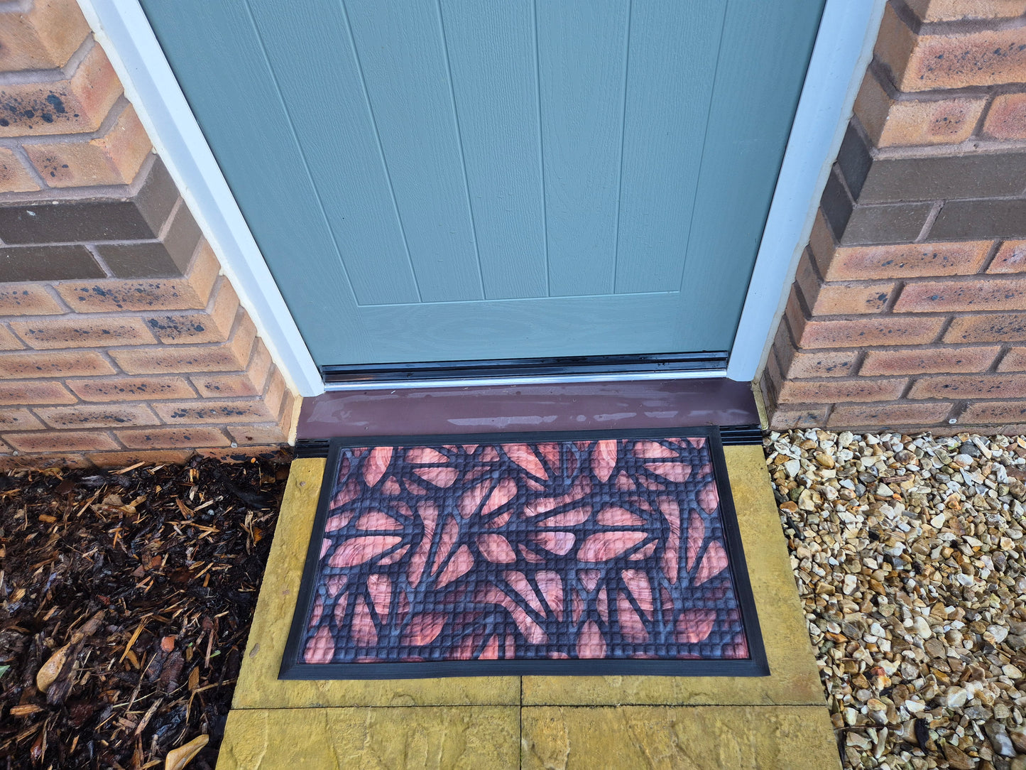 3D Embossed Doormat, 75cm x 45cm - Wooden