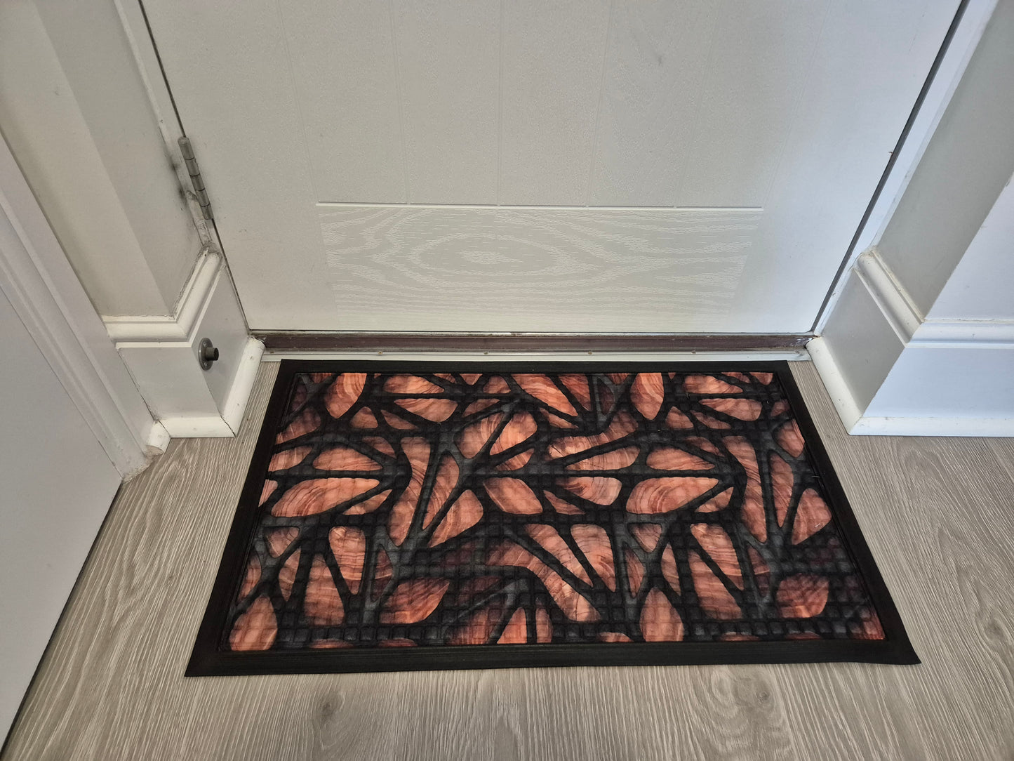 3D Embossed Doormat, 75cm x 45cm - Wooden