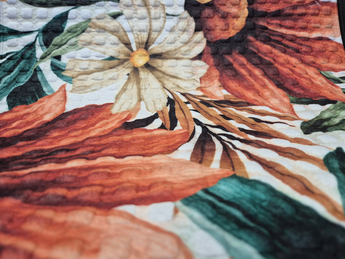 3D Embossed Doormat, 75cm x 45cm - Pastel Flowers