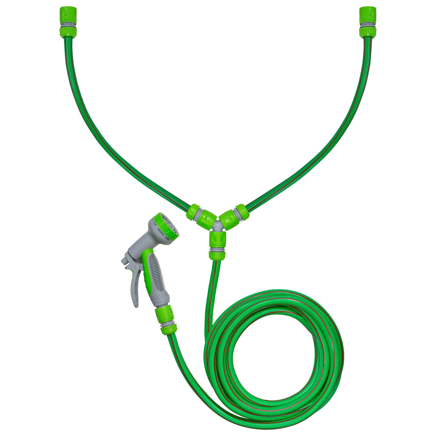 Hot & Cold Dog Shower Wash Kit with Water Sprayer, Green