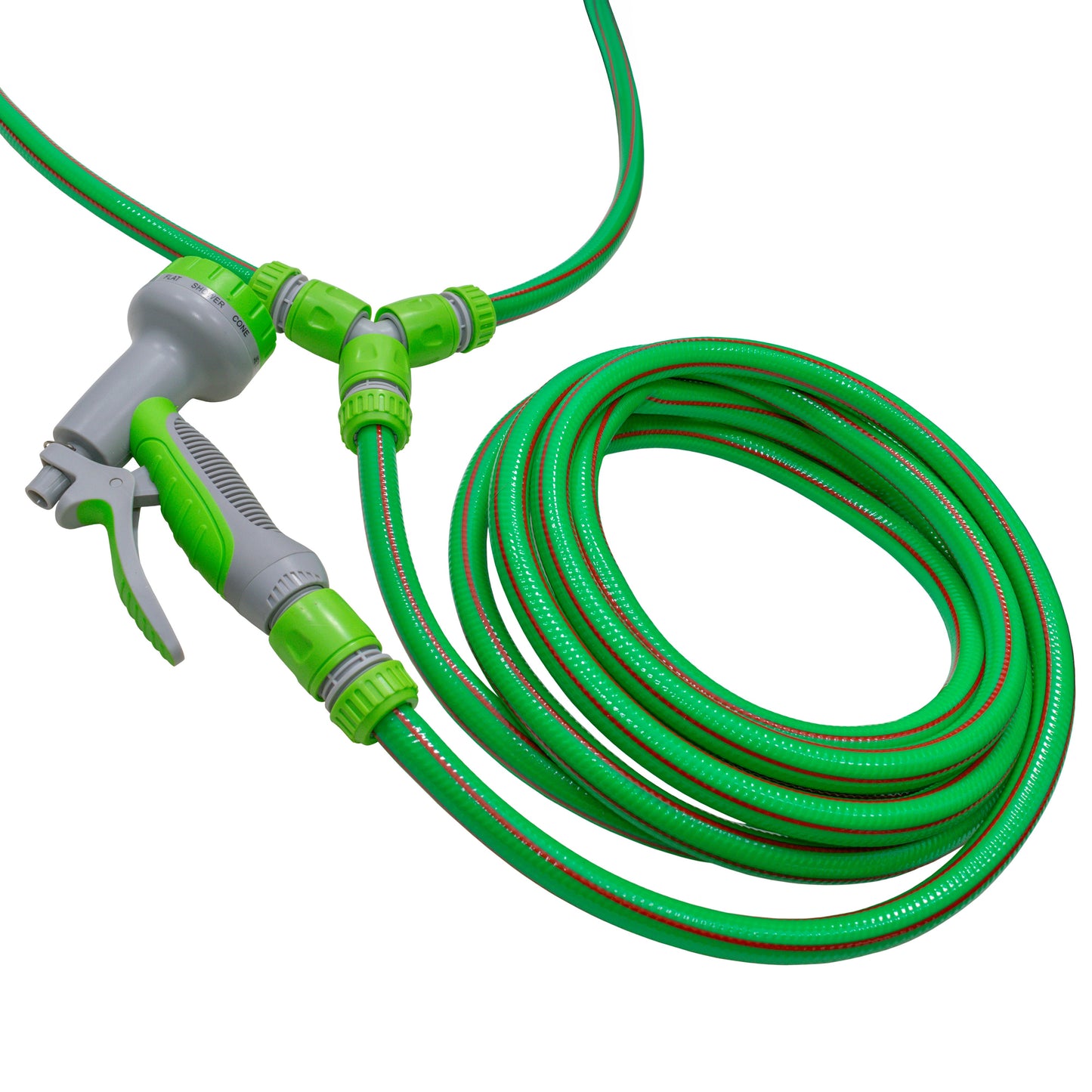 Hot & Cold Dog Shower Wash Kit with Water Sprayer, Green