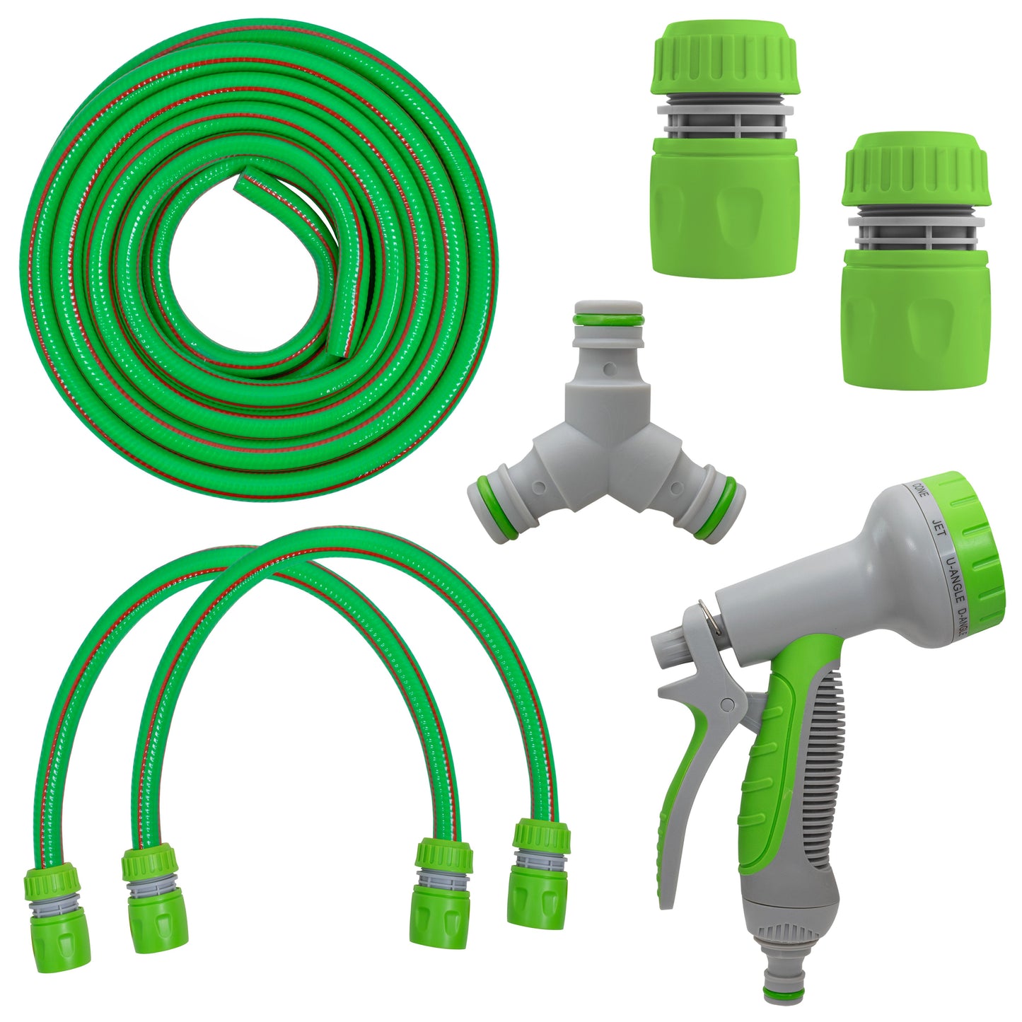 Hot & Cold Dog Shower Wash Kit with Water Sprayer, Green