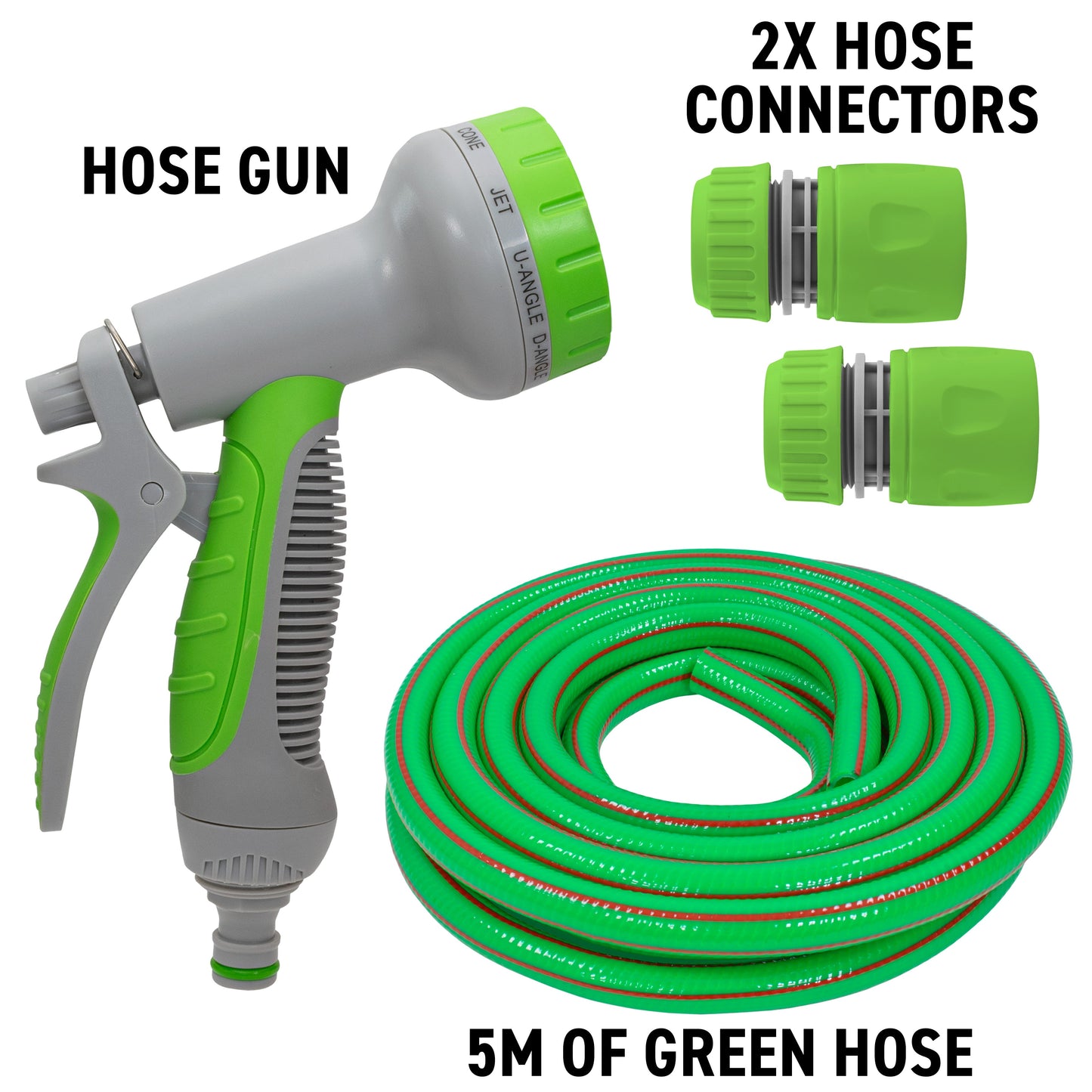 Dog Shower Wash Kit with Water Sprayer, Green