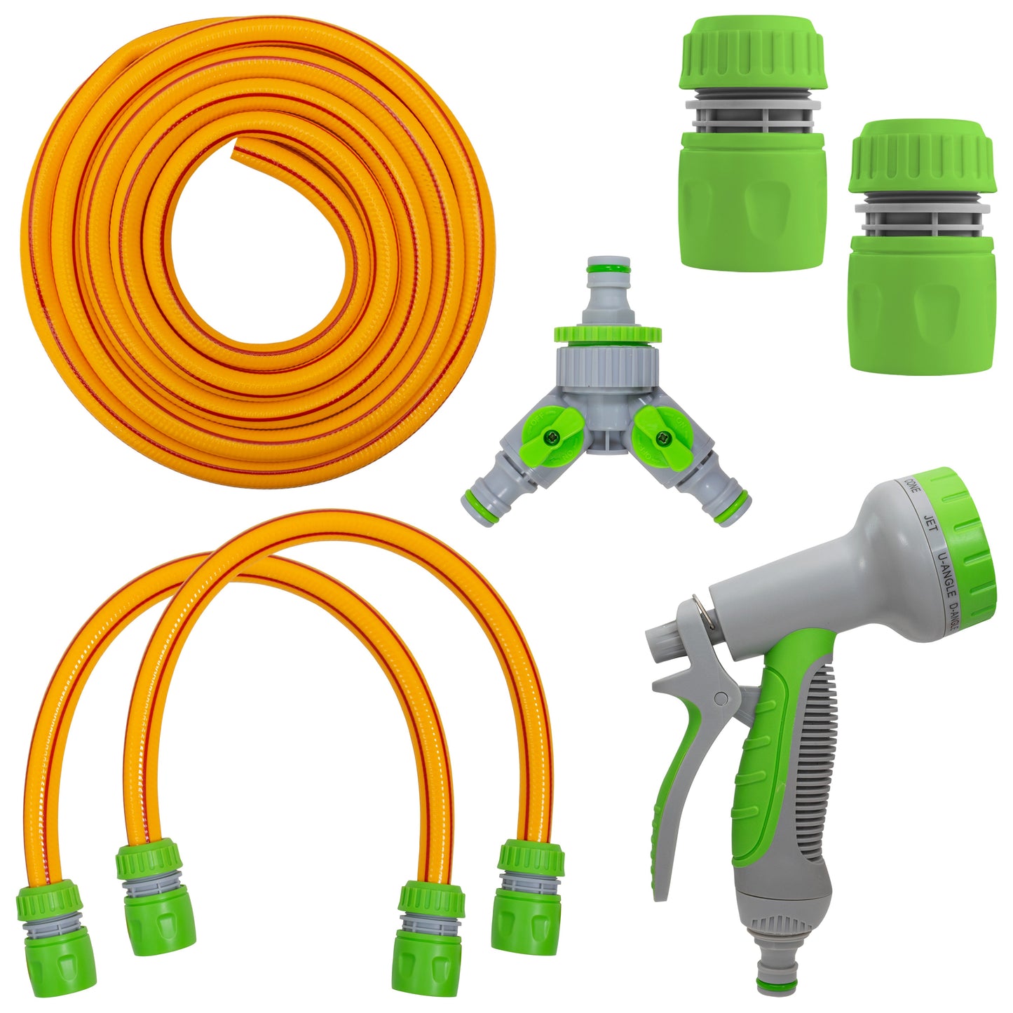Hot & Cold Dog Shower Wash Kit with Water Sprayer & Valved Mixer, Yellow