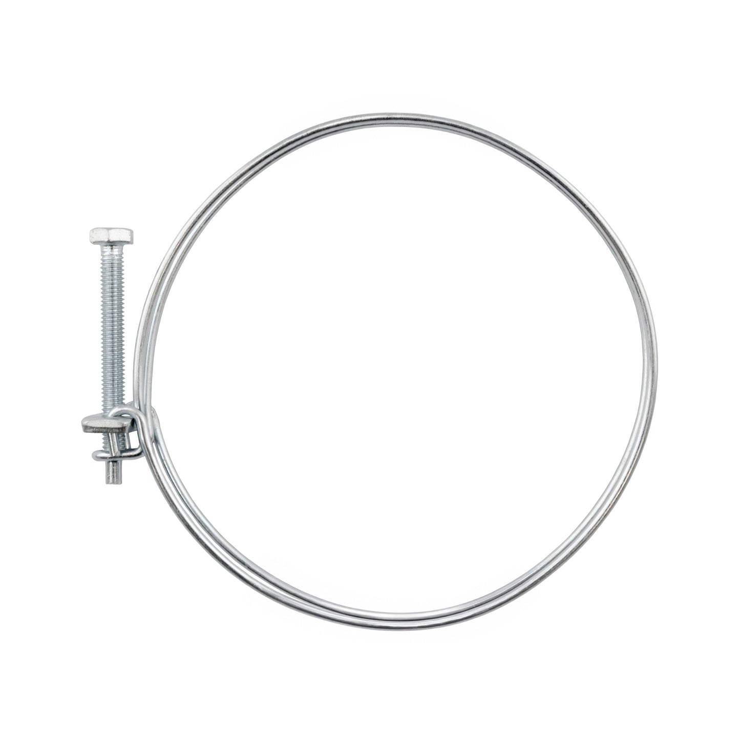 Galvanised Steel Double Wire Hose Clamps, 50mm-56mm