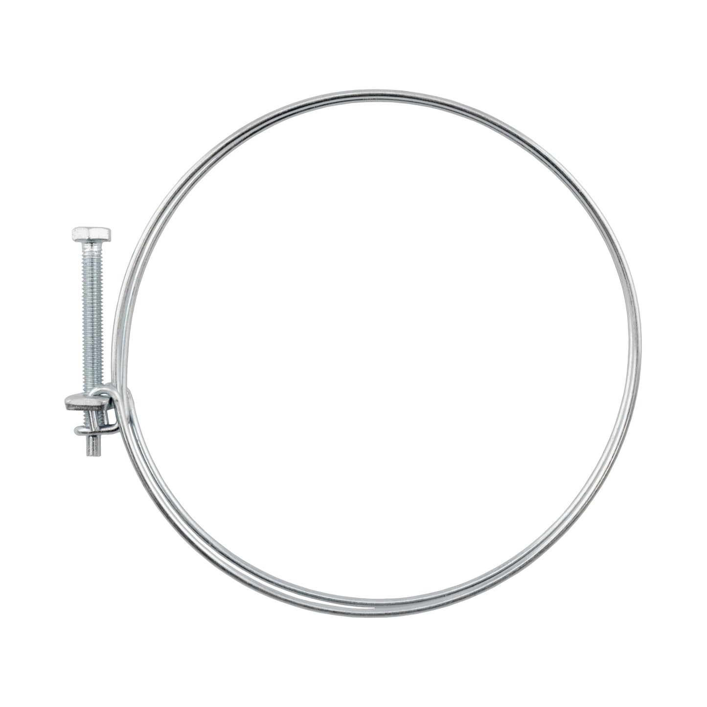 Galvanised Steel Double Wire Hose Clamps, 75mm-80mm