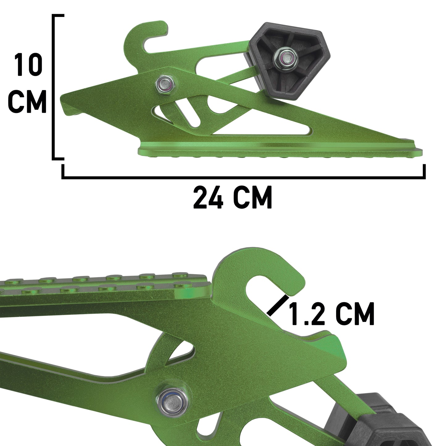 Type D Vehicle Car Door Step Up Ladder, Green