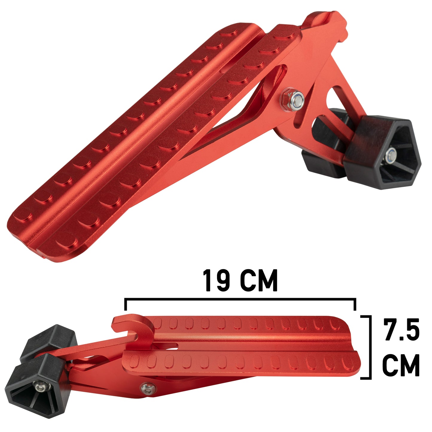 Type D Vehicle Car Door Step Up Ladder, Red